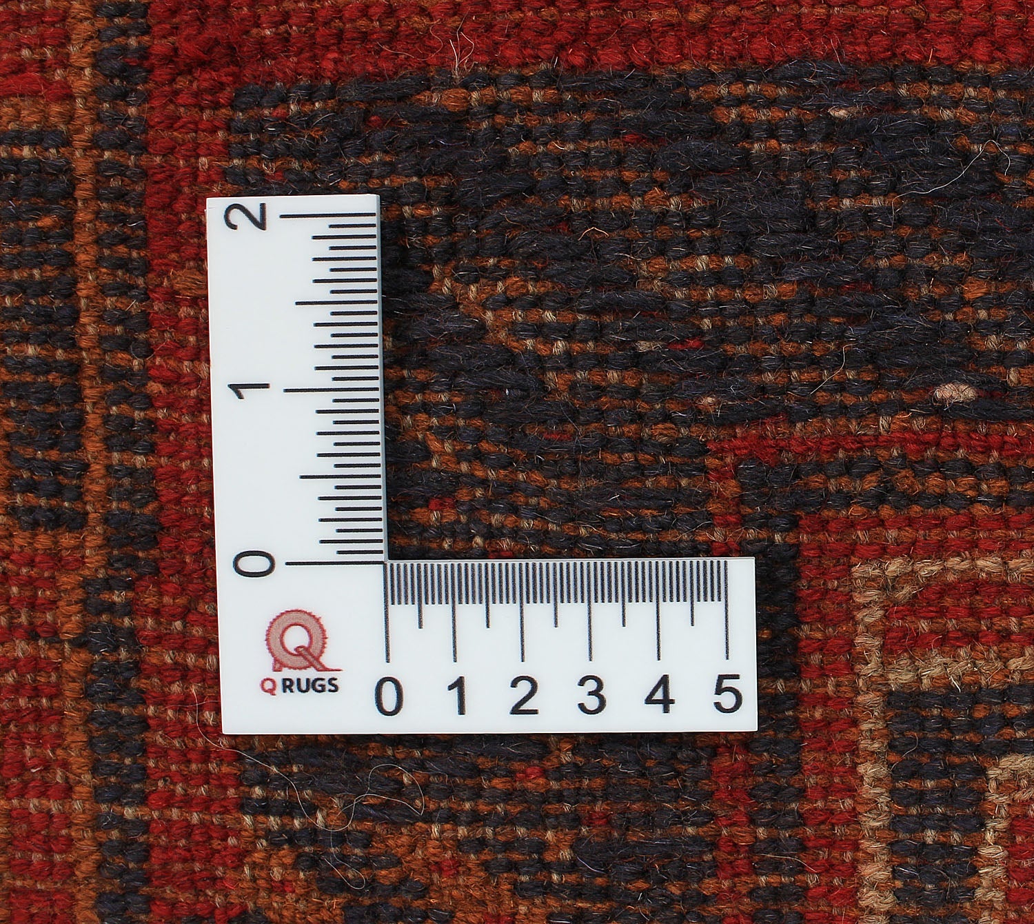 6' 6"X 10' Red Handmade Mashwani Afghan Rug Rectangular