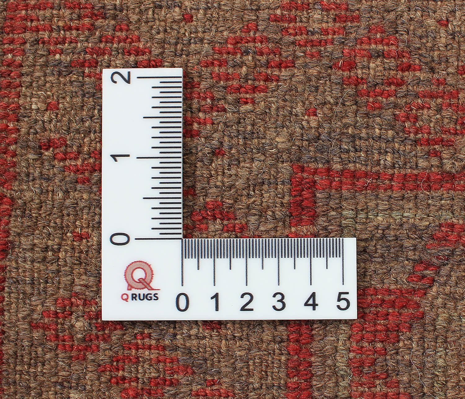 Red Handmade Mashwani Afghan Rug Rectangular