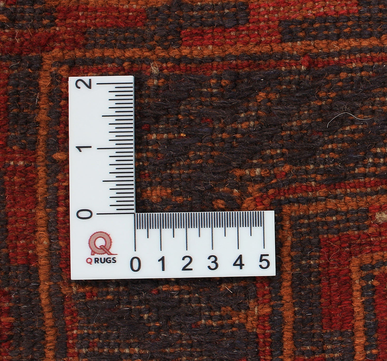 Red Handmade Mashwani Afghan Rug Rectangular