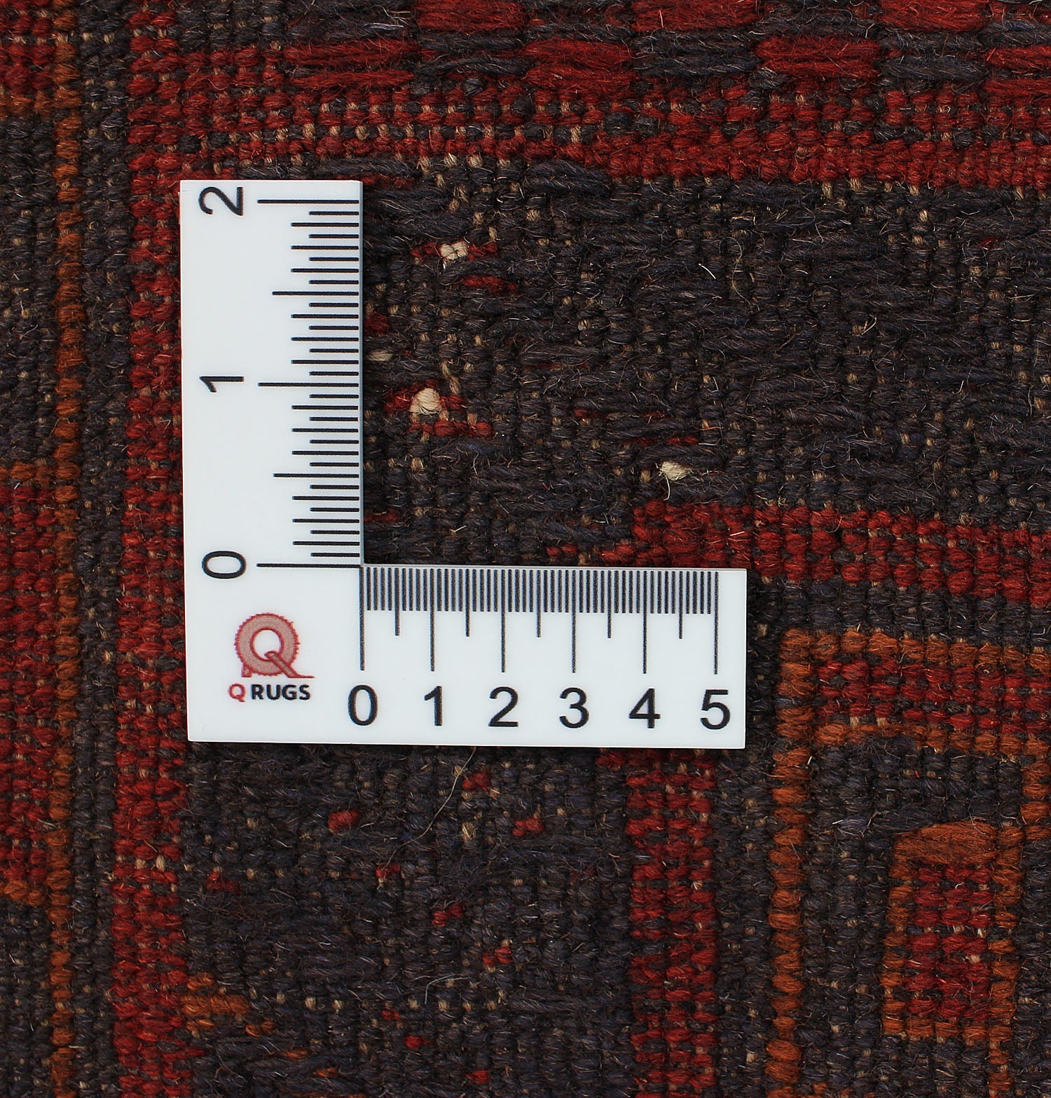 Red Handmade Mashwani Afghan Rug Rectangular