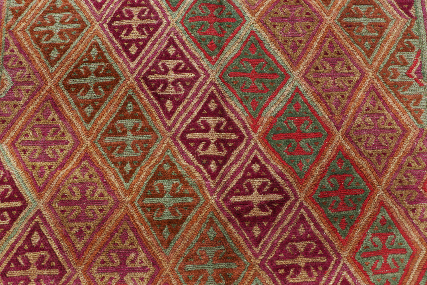 6' 6"X 10' Multy Handmade Mashwani Afghan Rug Rectangular