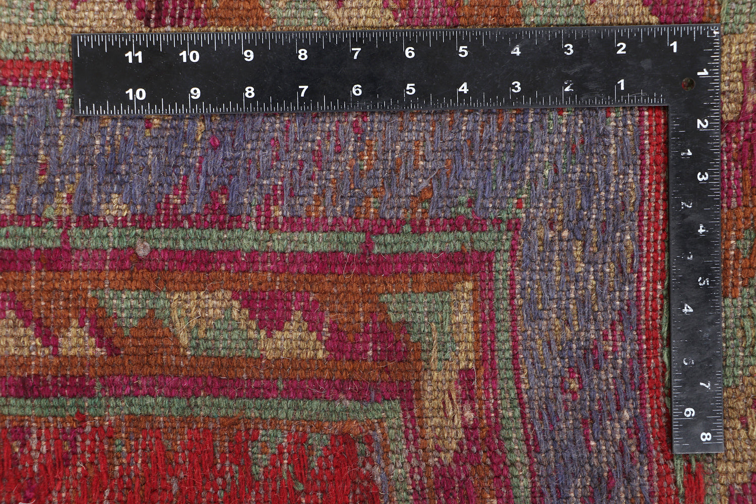 6' 6"X 10' Multy Handmade Mashwani Afghan Rug Rectangular