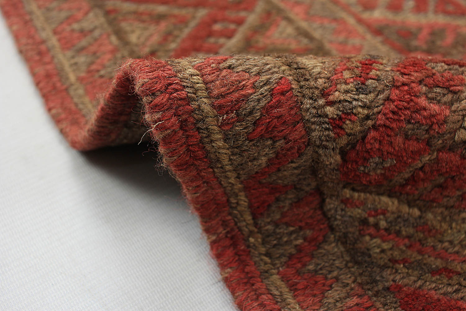 4' x 4' Multy Handmade Mashwani Afghan Rug Square