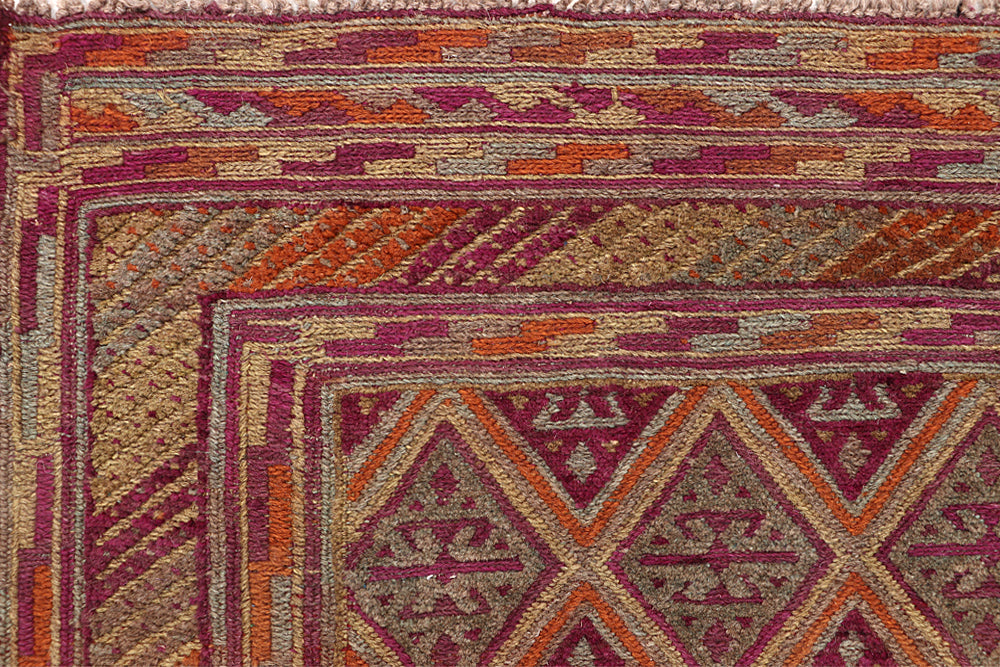 Multy Handmade Mashwani Afghan Rug Rectangular