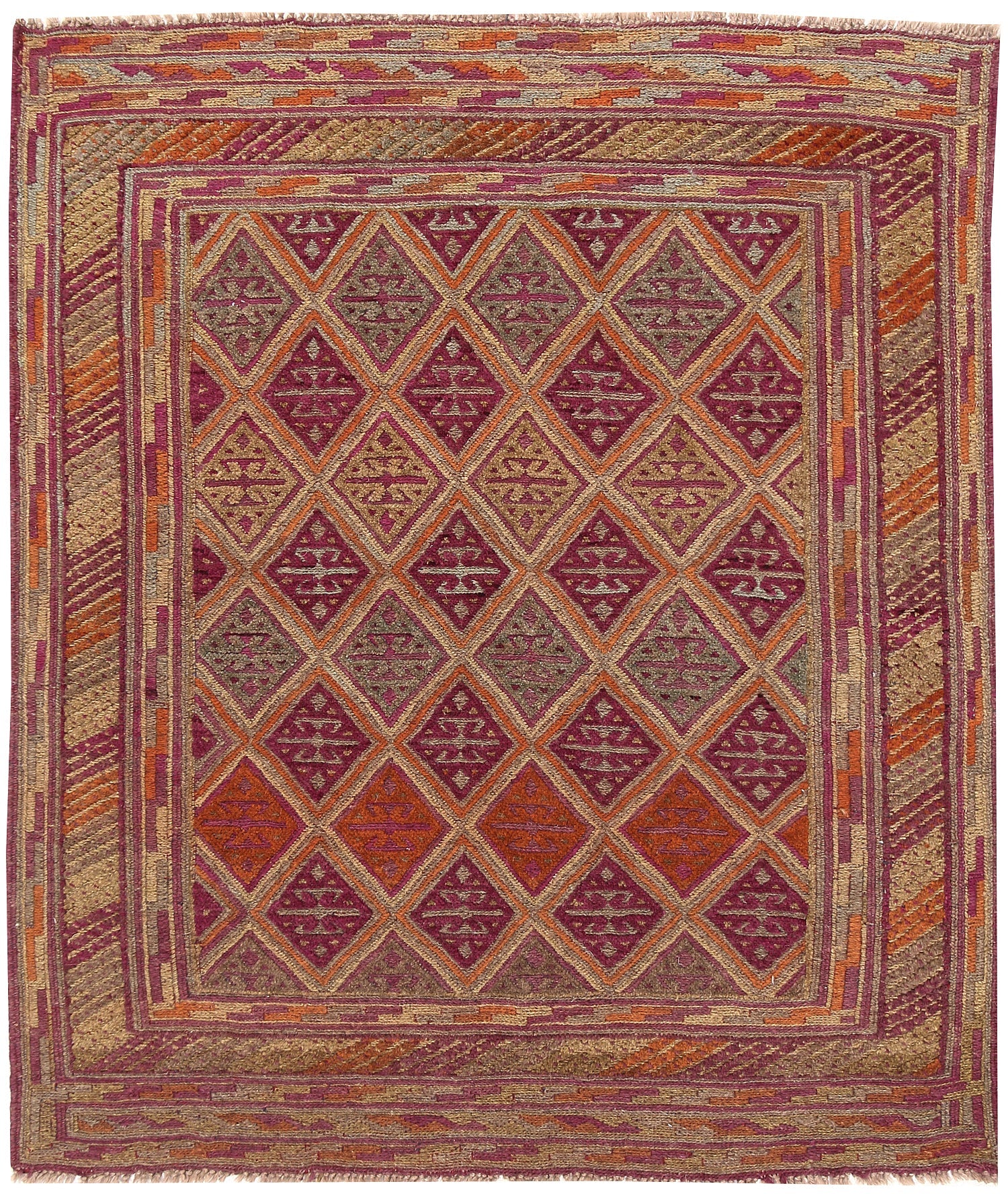 Multy Handmade Mashwani Afghan Rug Rectangular