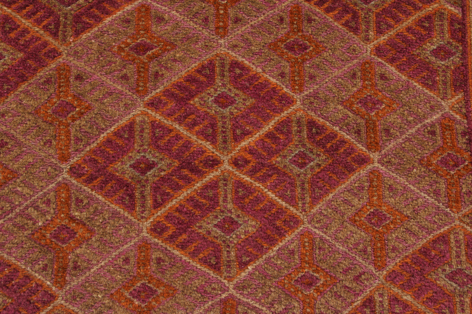 4' x 4' Multy Handmade Mashwani Afghan Rug Square