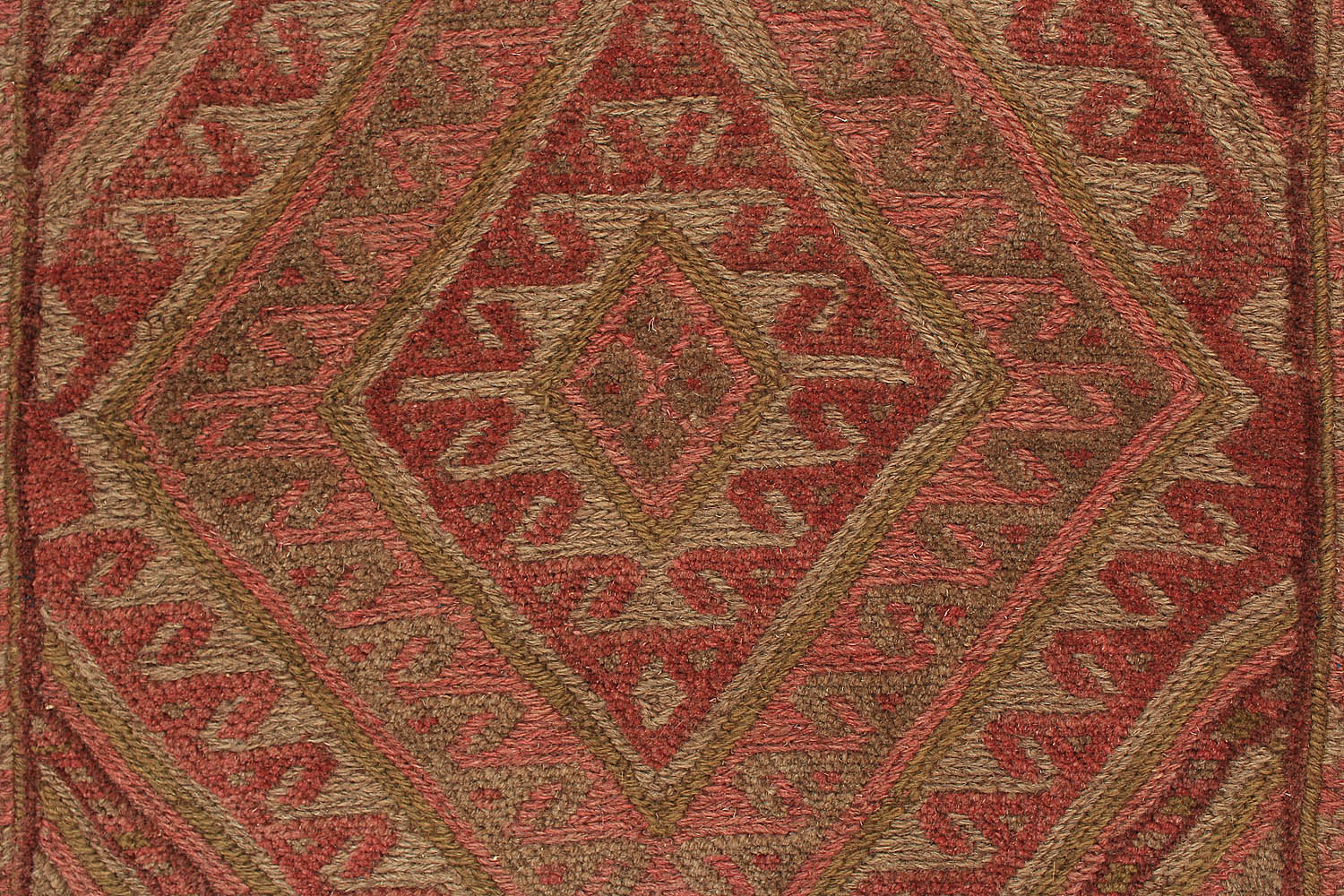 4' x 4' Multy Handmade Mashwani Afghan Rug Square