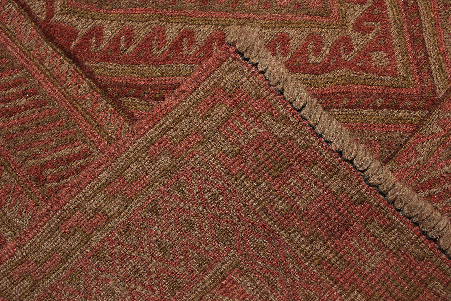 4' x 4' Multy Handmade Mashwani Afghan Rug Square