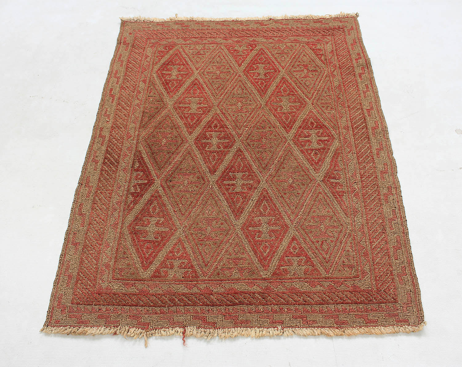 3' X 4' Multy Handmade Mashwani Afghan Rug Rectangular