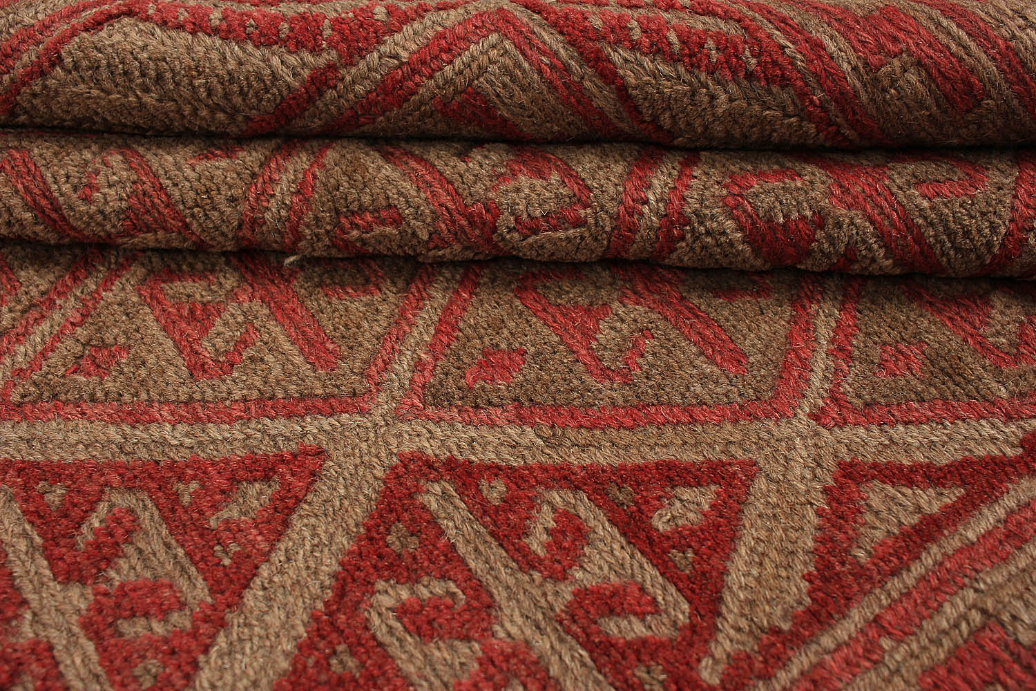 4' x 4' Multy Handmade Mashwani Afghan Rug Square