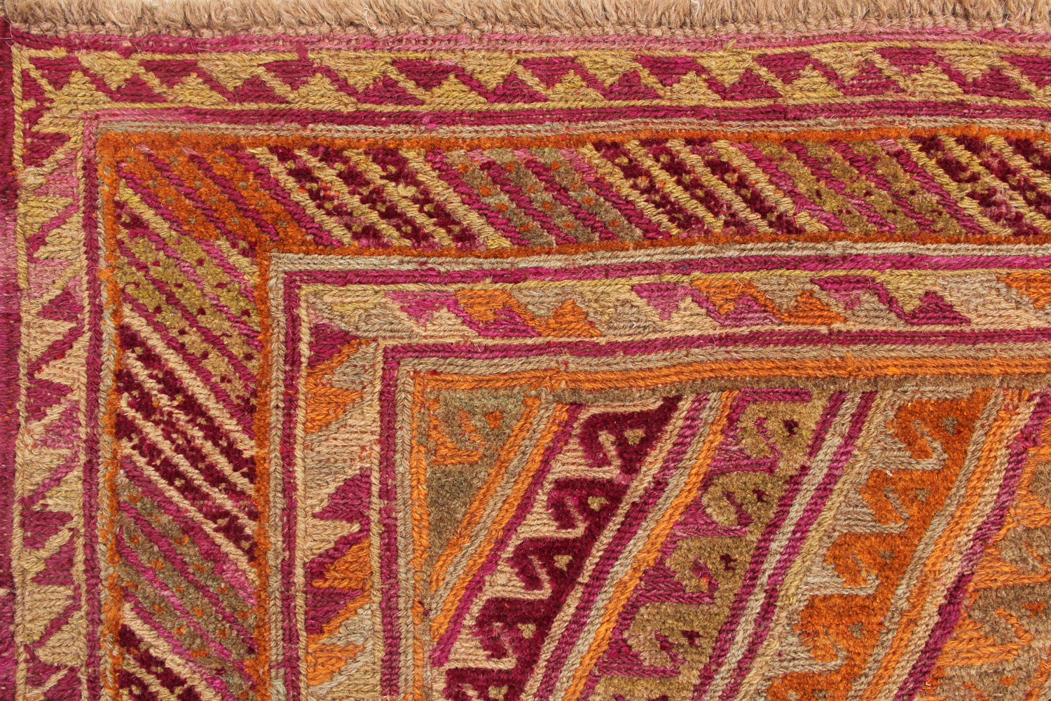4' x 4' Multy Handmade Mashwani Afghan Rug Square