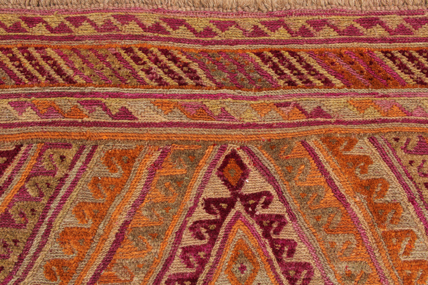 4' x 4' Multy Handmade Mashwani Afghan Rug Square