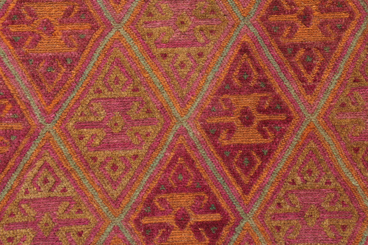 4' x 4' Multy Handmade Mashwani Afghan Rug Square