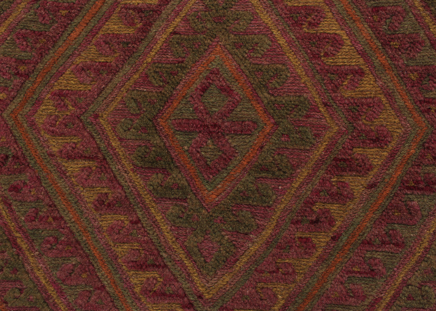 4' x 4' Multy Handmade Mashwani Afghan Rug Square