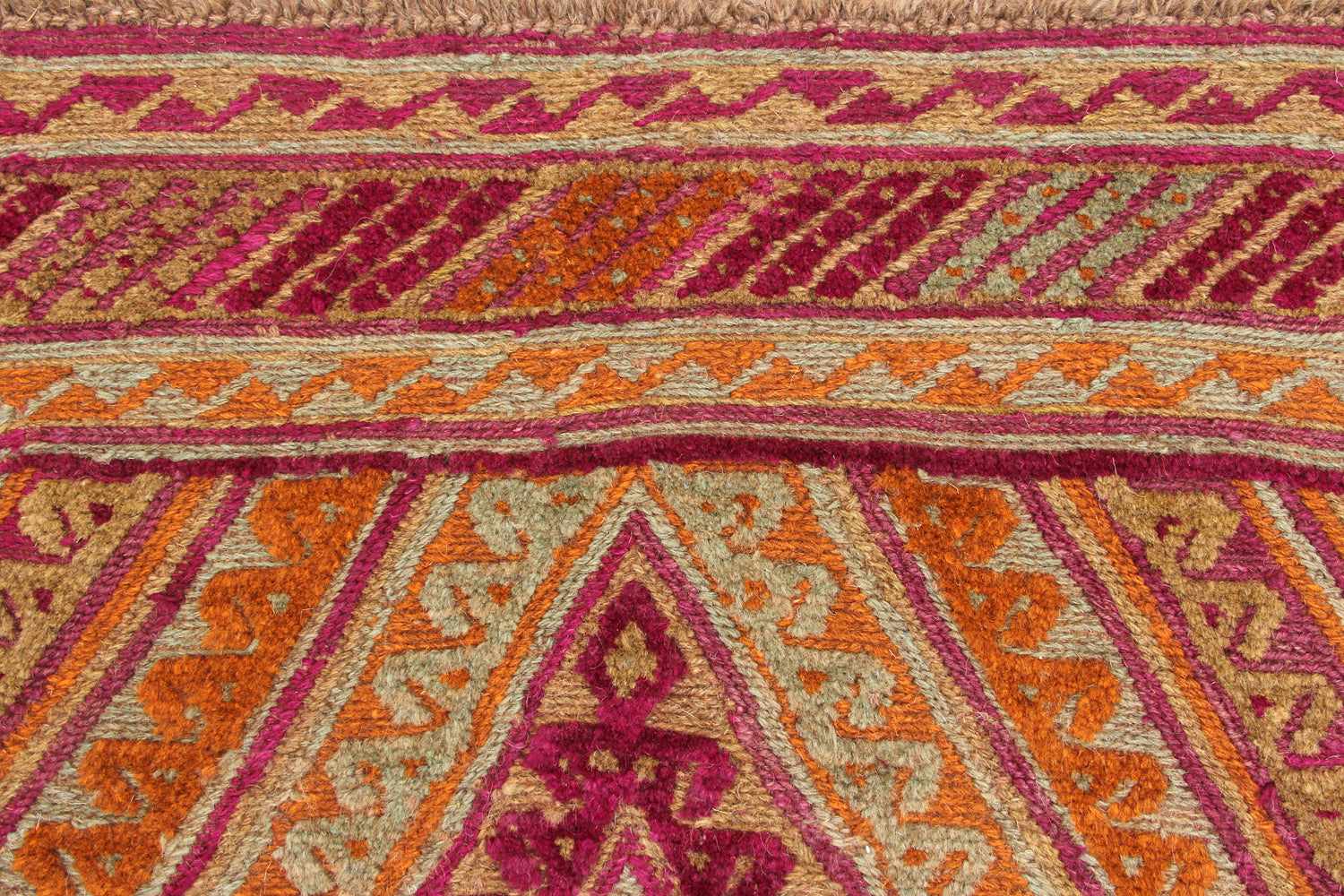 4' x 4' Multy Handmade Mashwani Afghan Rug Square