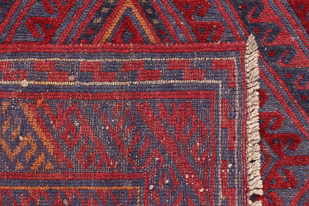 4' x 4' Multy Handmade Mashwani Afghan Rug Square