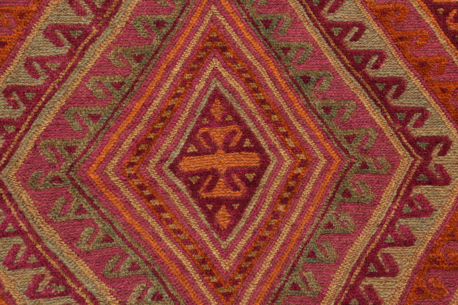 4' x 4' Multy Handmade Mashwani Afghan Rug Square
