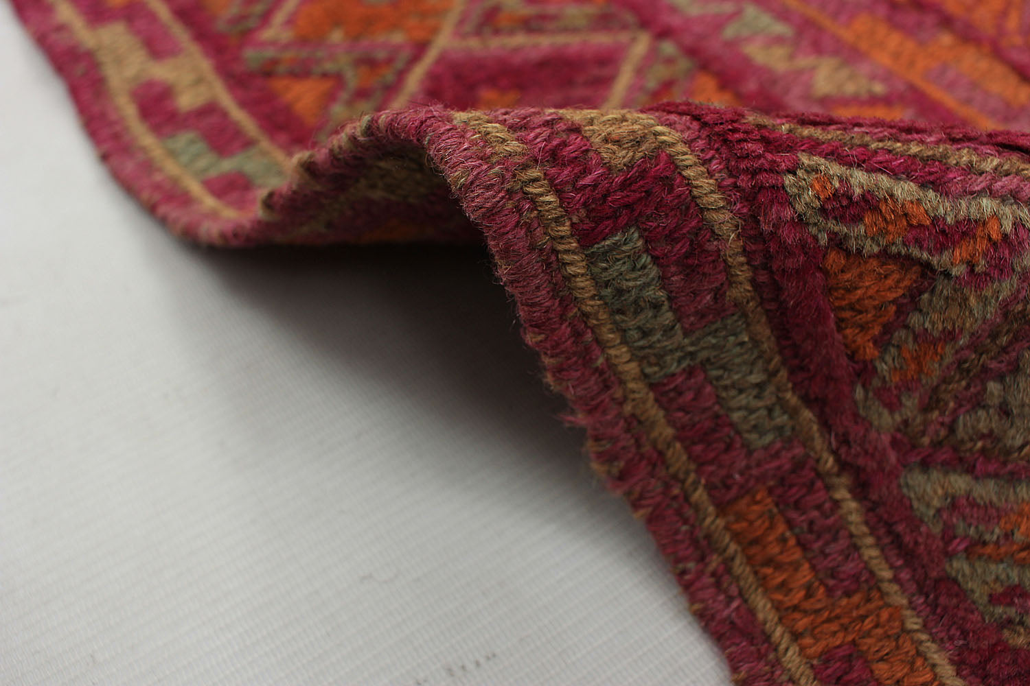 4' x 4' Multy Handmade Mashwani Afghan Rug Square