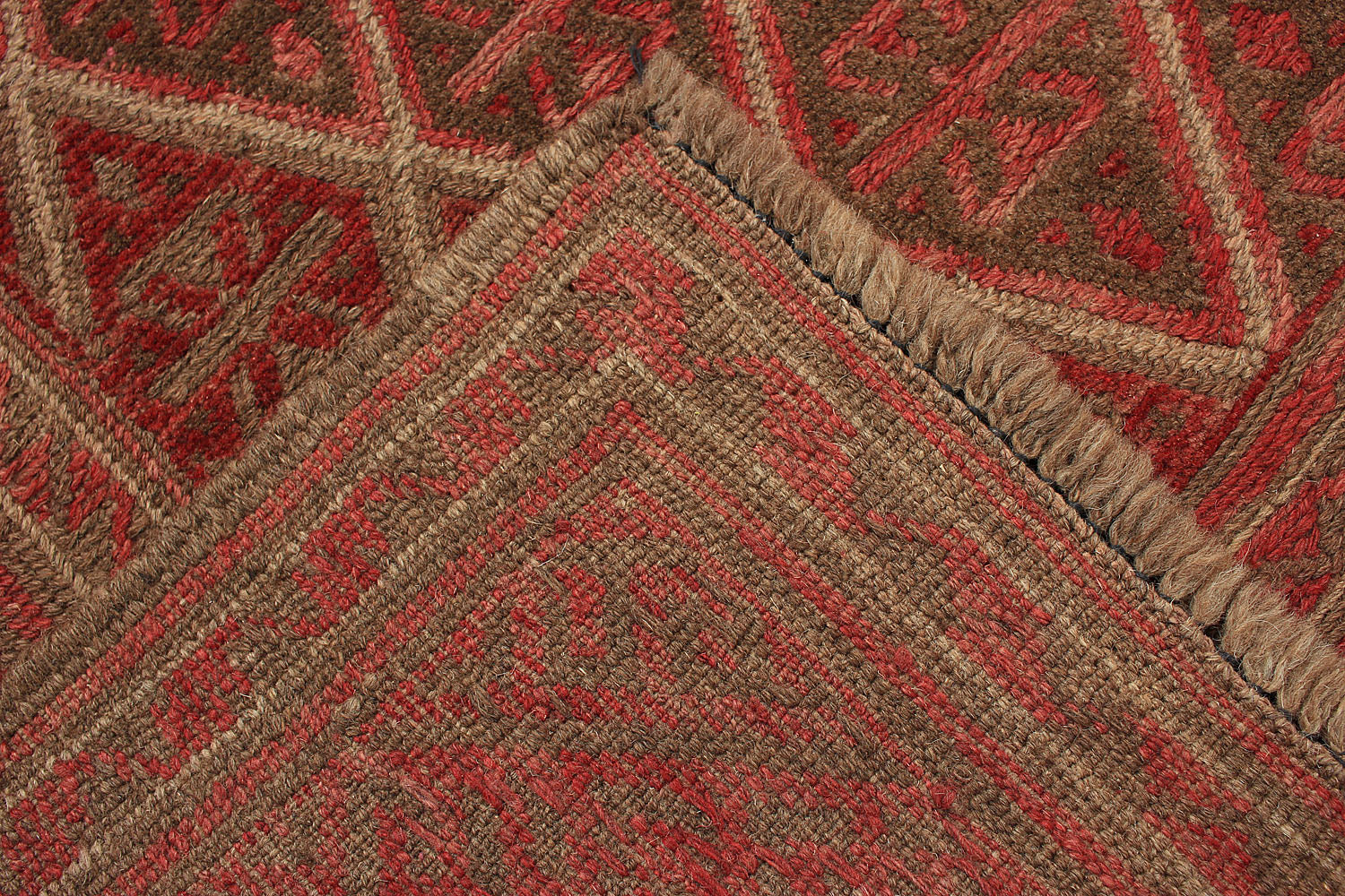 4' x 4' Multy Handmade Mashwani Afghan Rug Square