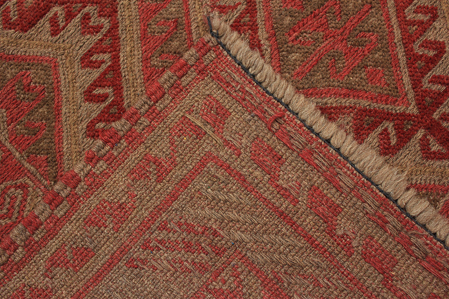 4' x 4' Multy Handmade Mashwani Afghan Rug Square
