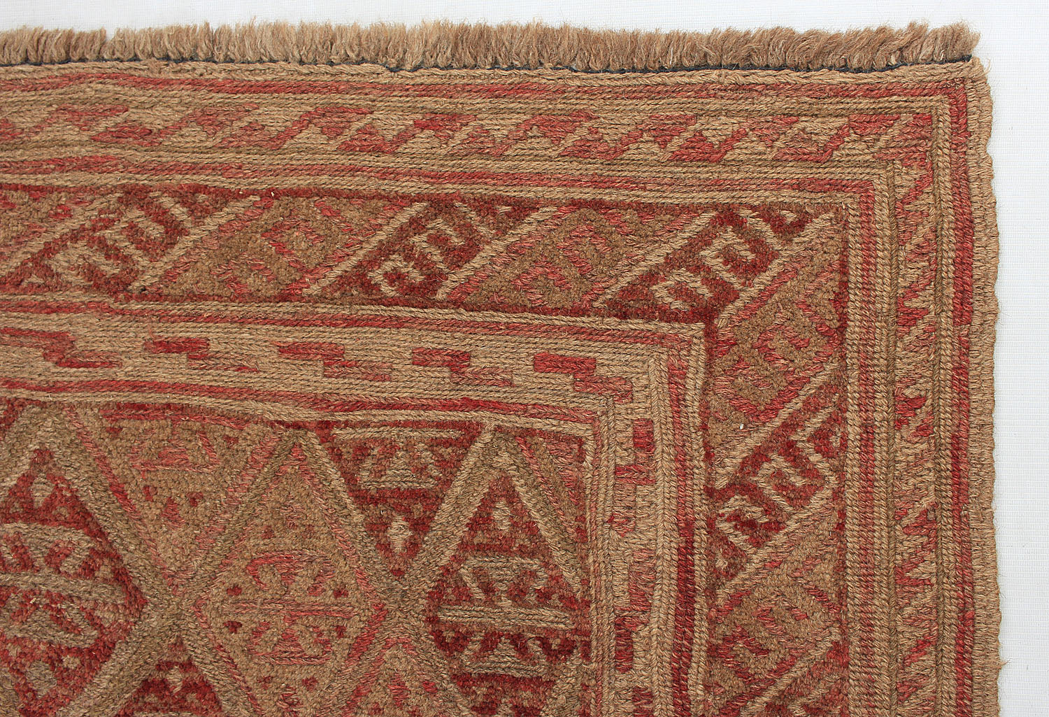 4' x 4' Multy Handmade Mashwani Afghan Rug Square