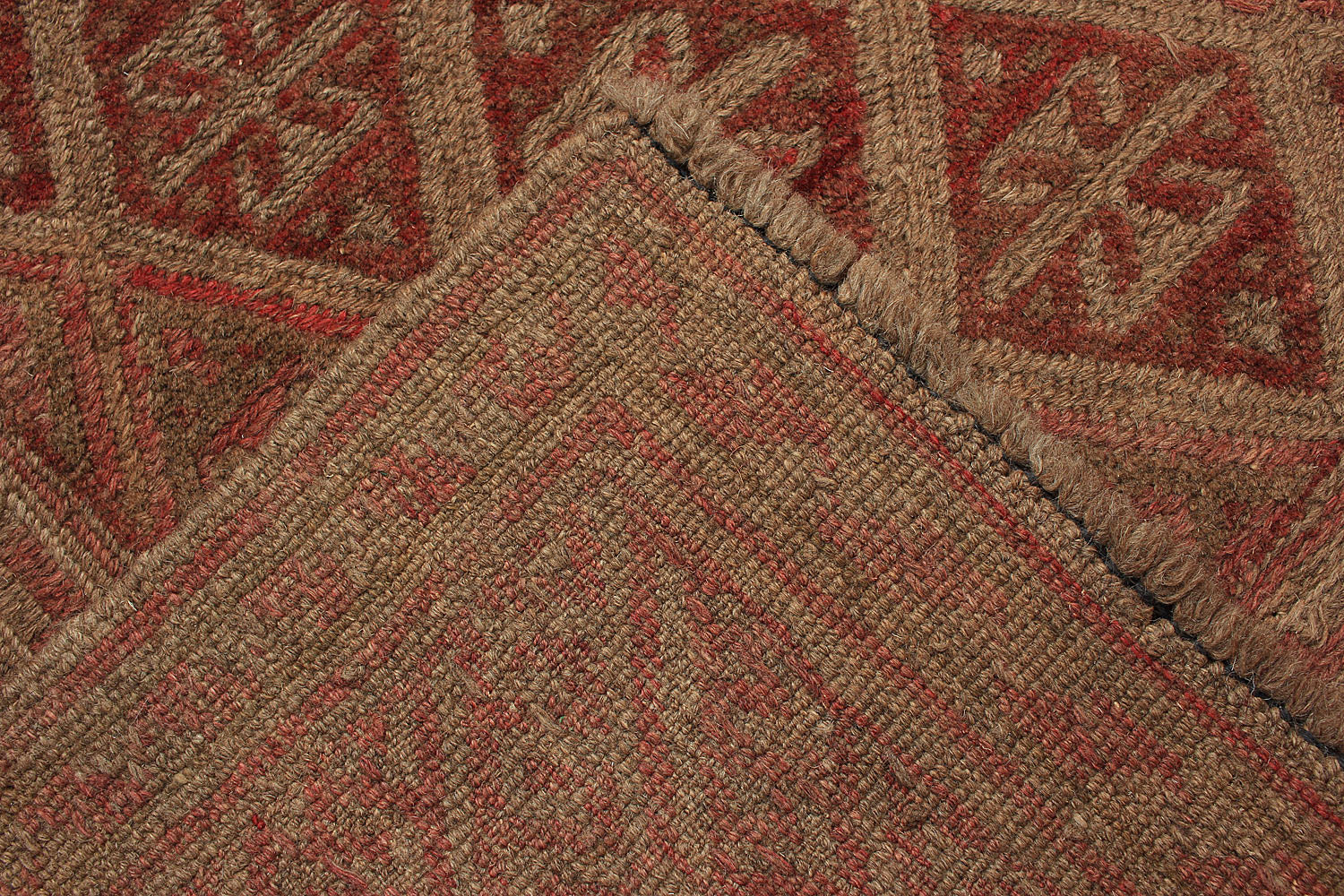4' x 4' Multy Handmade Mashwani Afghan Rug Square