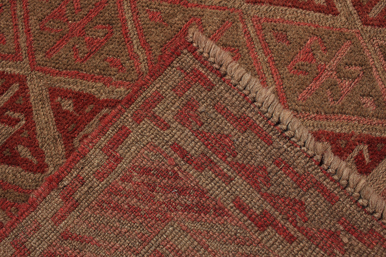 4' x 4' Multy Handmade Mashwani Afghan Rug Square