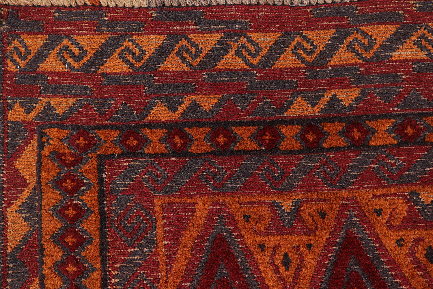 4' x 4' Multy Handmade Mashwani Afghan Rug Square