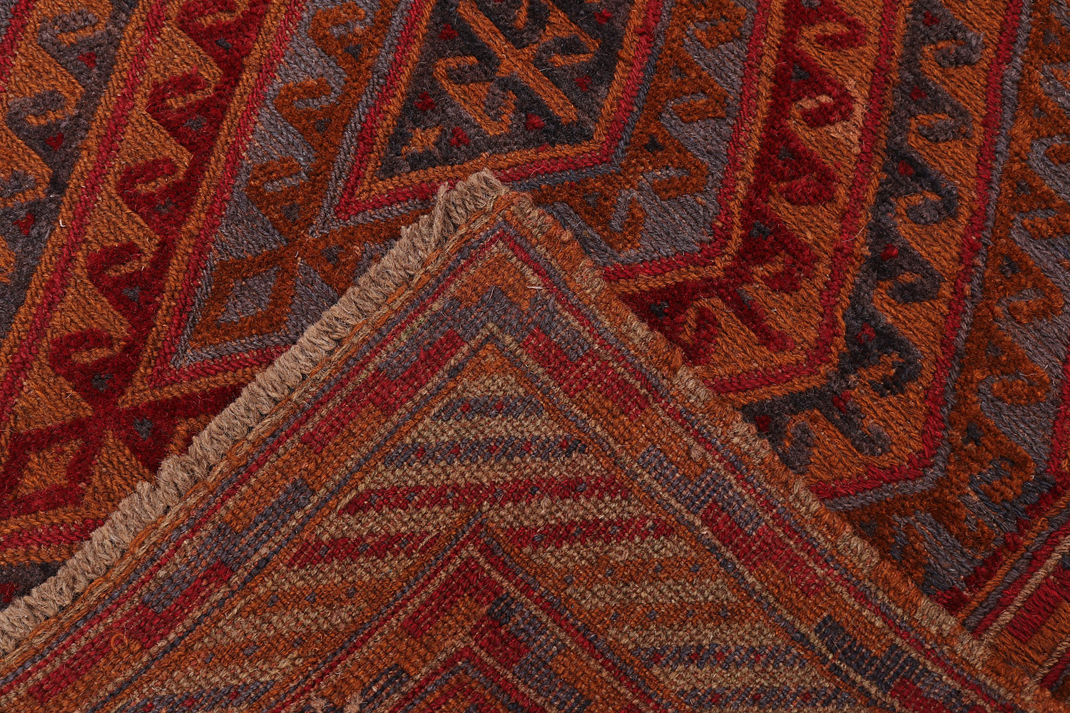 4' x 4' Multy Handmade Mashwani Afghan Rug Square