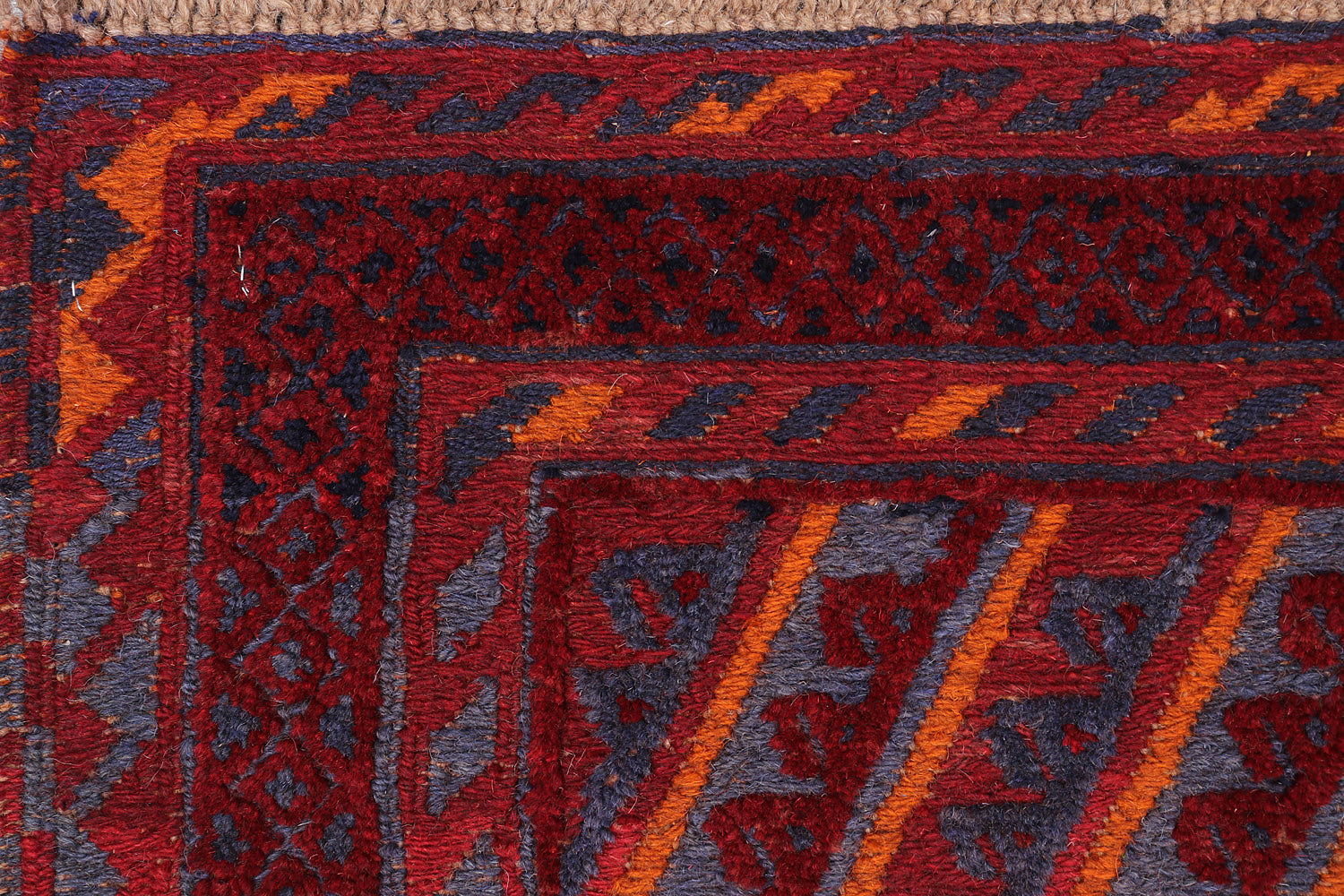 4' x 4' Multy Handmade Mashwani Afghan Rug Square