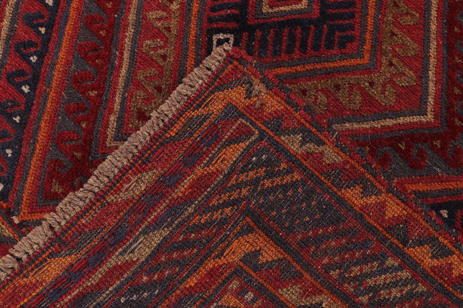 4' x 4' Multy Handmade Mashwani Afghan Rug Square