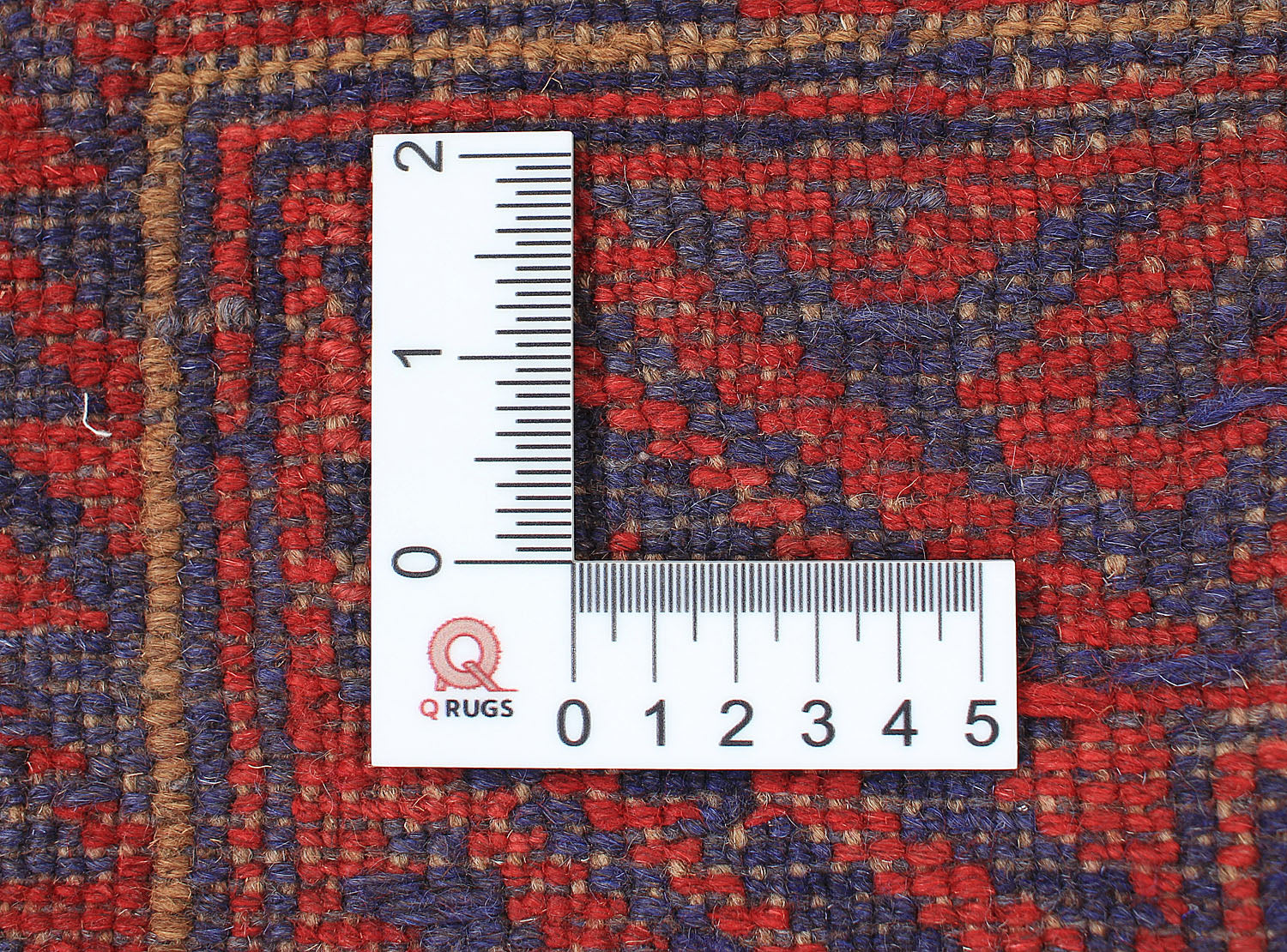 4' x 4' Red Handmade Mashwani Afghan Rug Square