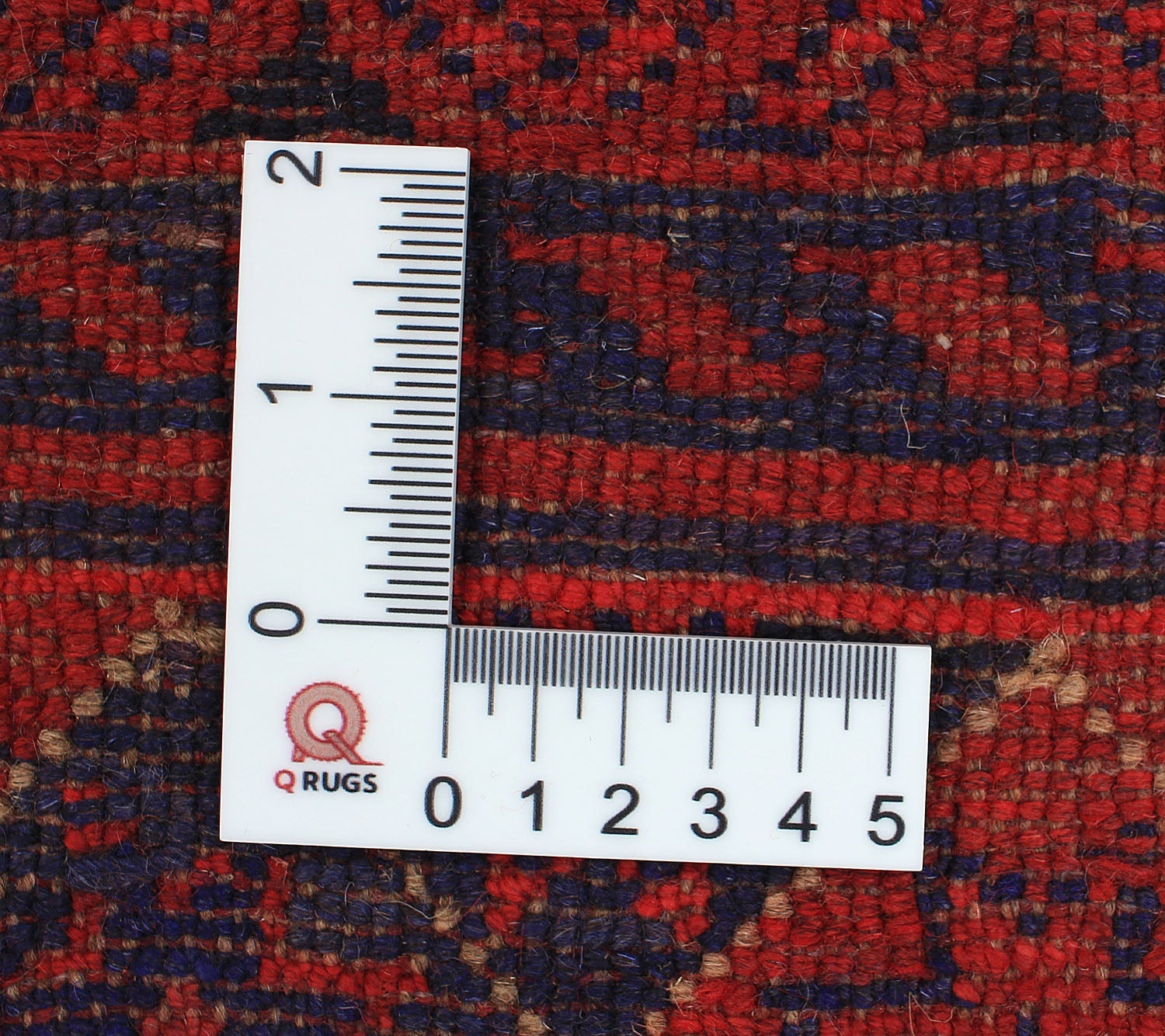 4' x 4' Red Handmade Mashwani Afghan Rug Square
