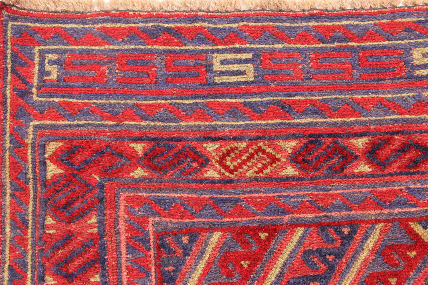 4' x 4' Multy Handmade Mashwani Afghan Rug Square