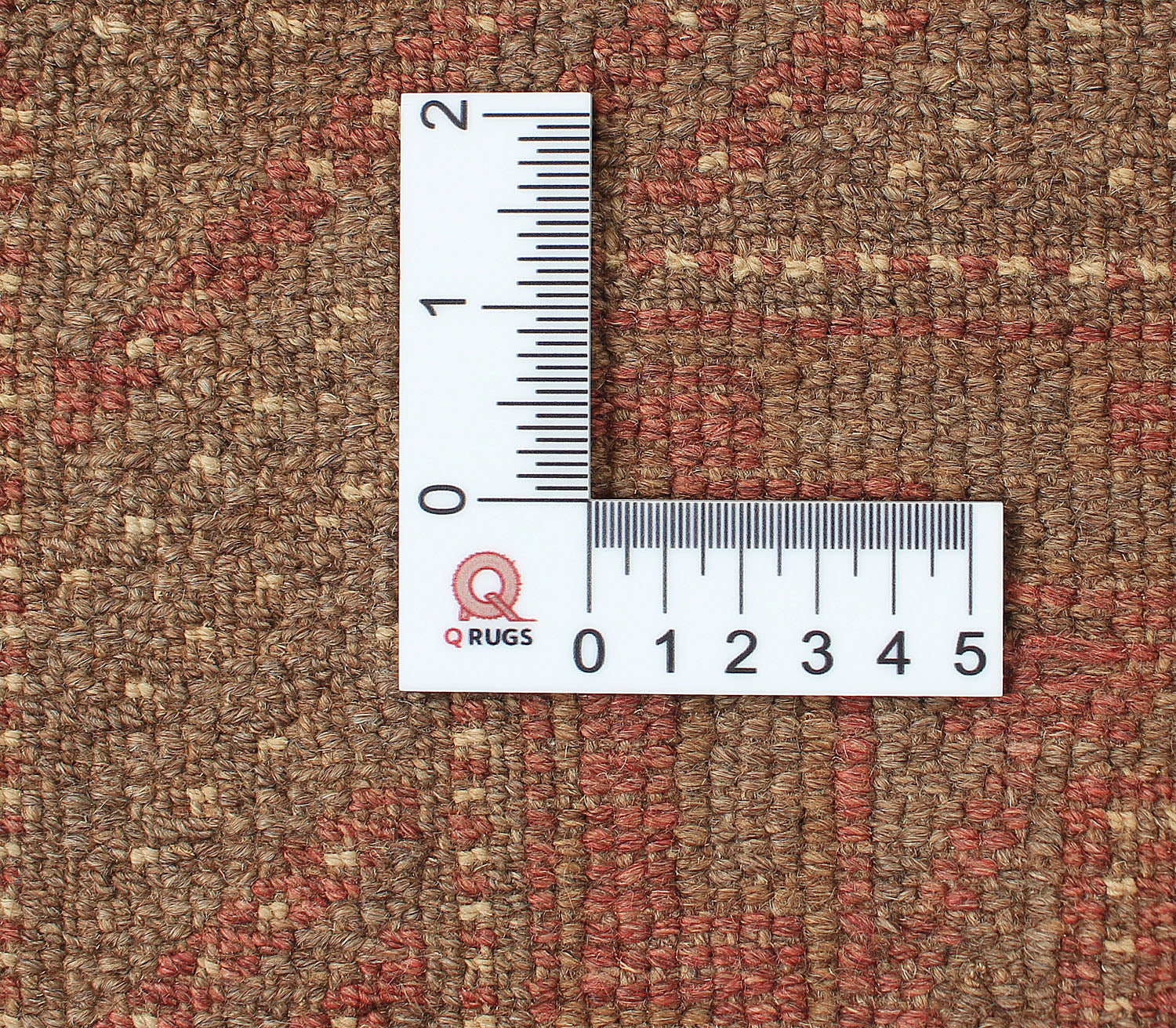 Brown Handmade Mashwani Afghan Rug Rectangular