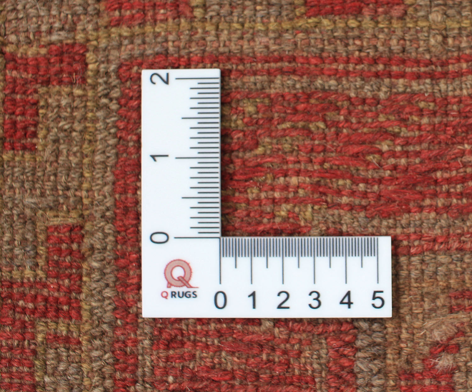 Brown Handmade Mashwani Afghan Rug Rectangular