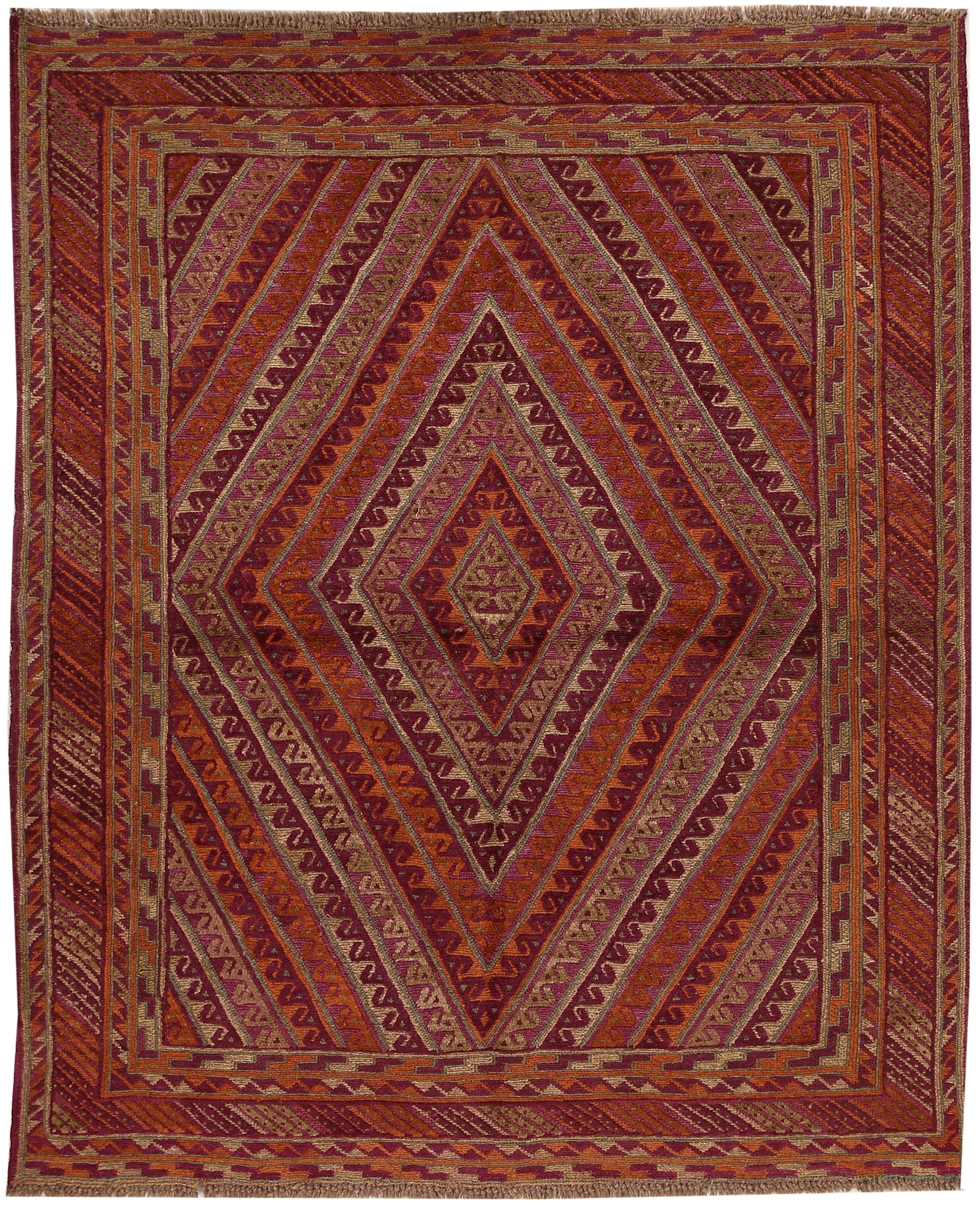 Multy Handmade Mashwani Afghan Rug Rectangular