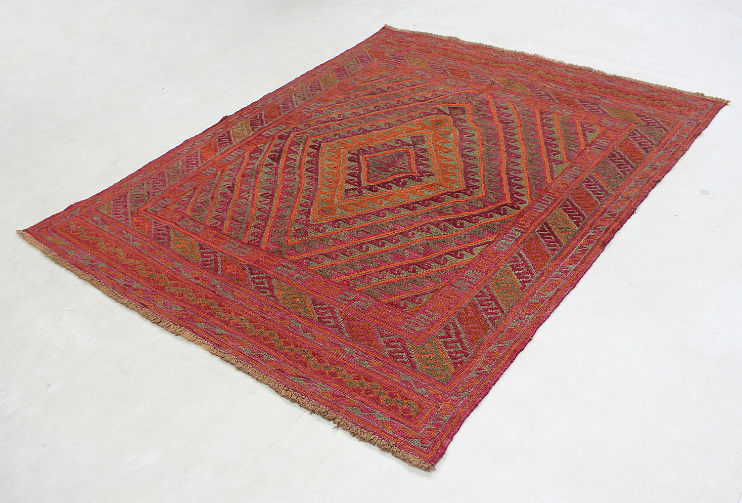 Multy Handmade Mashwani Afghan Rug Rectangular