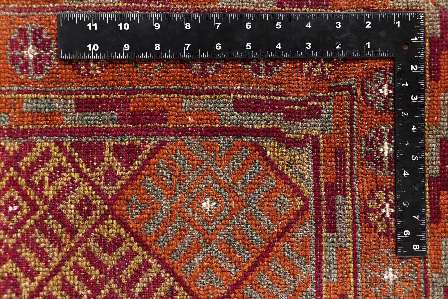 4' 6" x 6' 6 Brown Handmade Mashwani Afghan Rug Rectangular