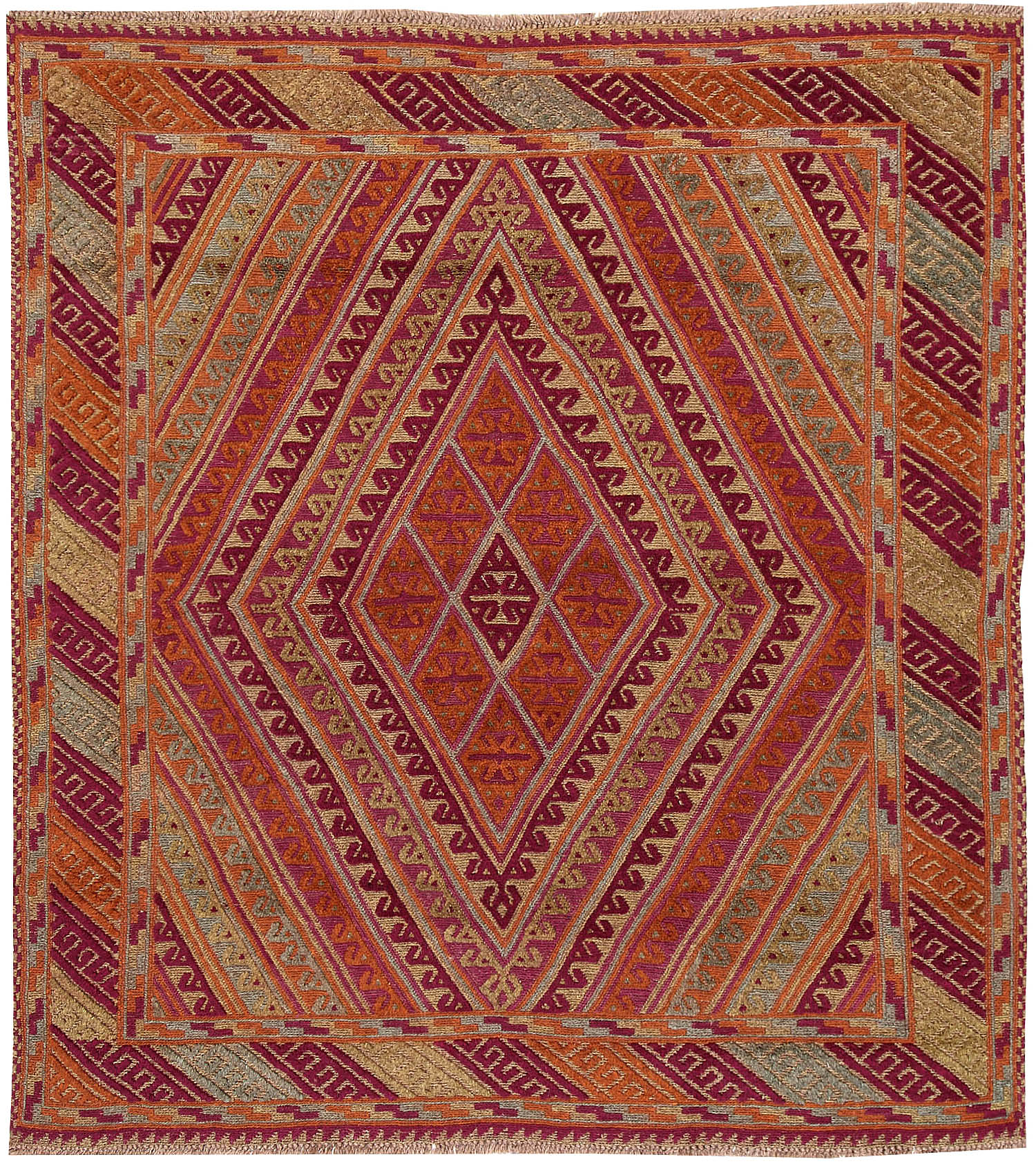 Multy Handmade Mashwani Afghan Rug Rectangular