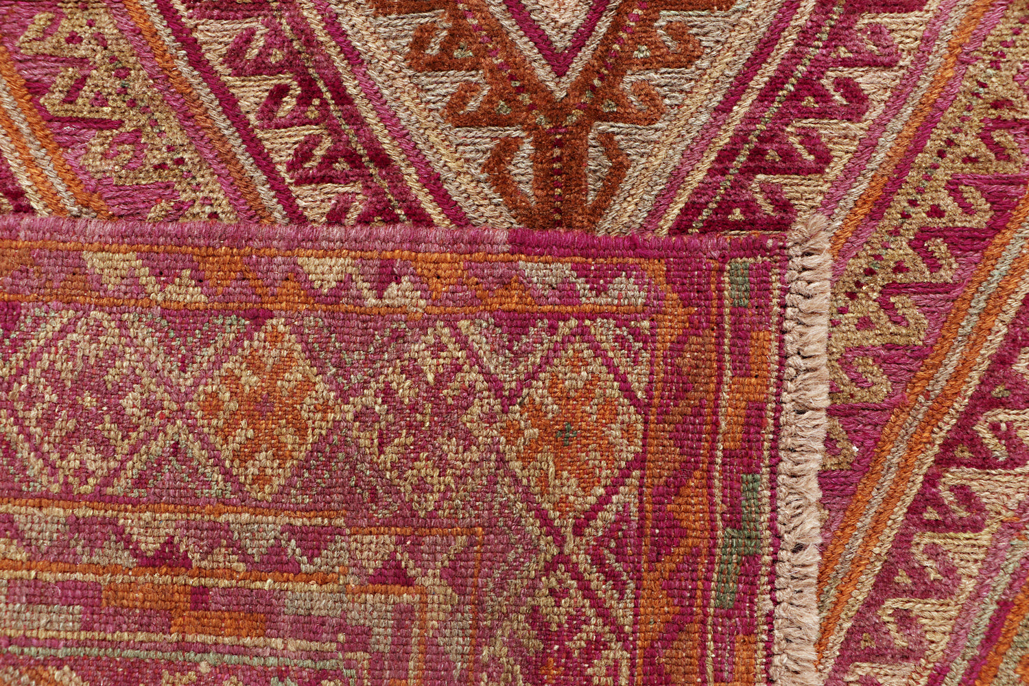 4' 6" x 6' 6 Multy Handmade Mashwani Afghan Rug Rectangular