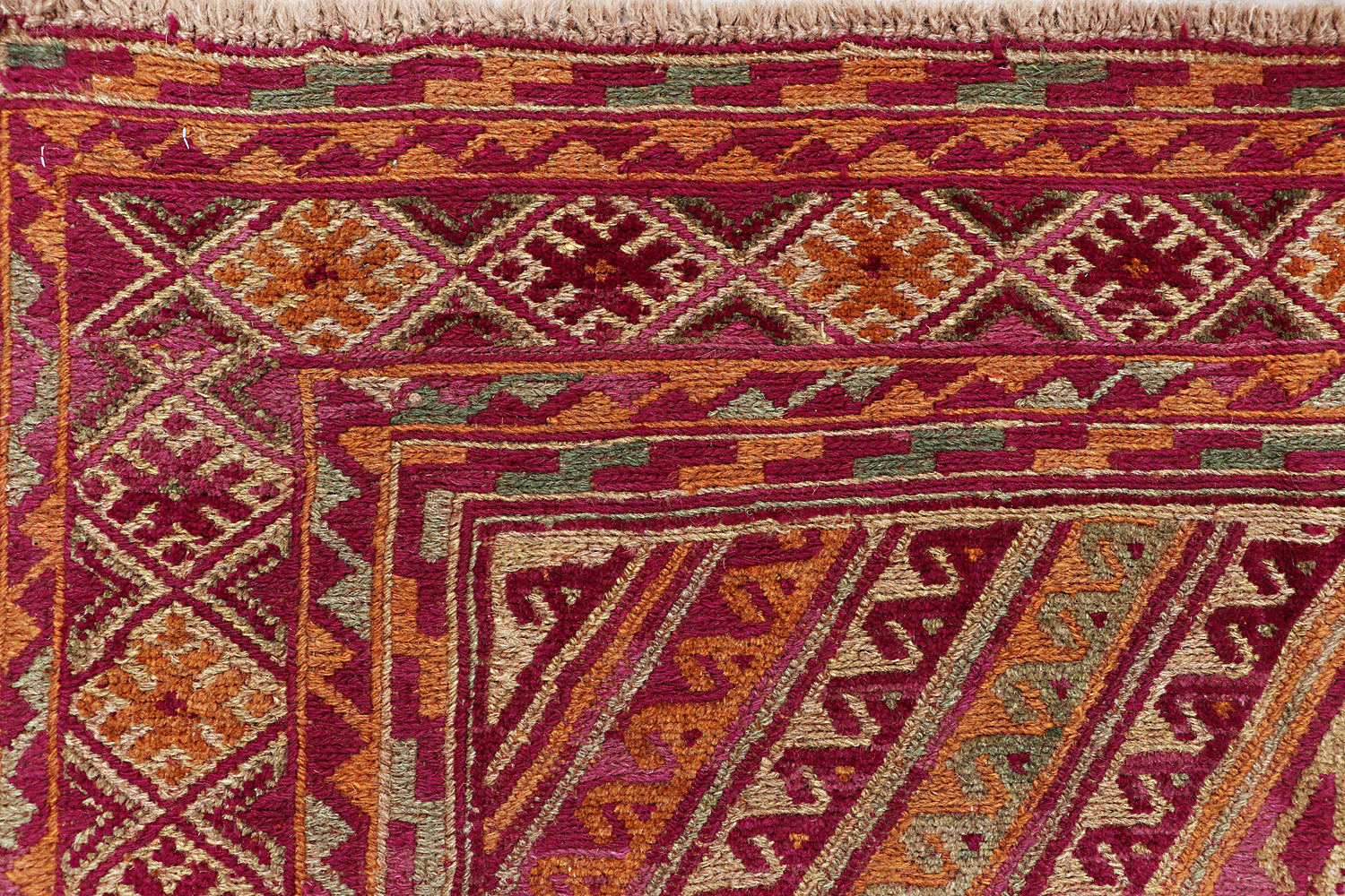 4' 6" x 6' 6 Multy Handmade Mashwani Afghan Rug Rectangular