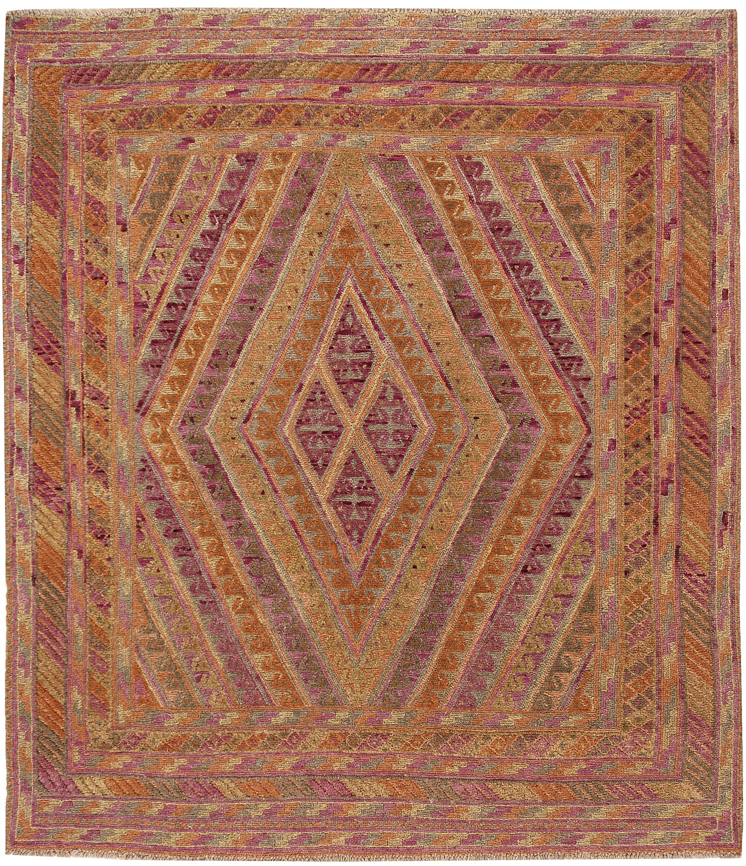 Multy Handmade Mashwani Afghan Rug Rectangular