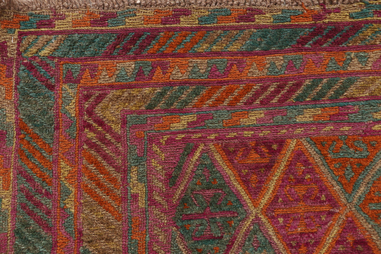 Multy Handmade Mashwani Afghan Rug Rectangular