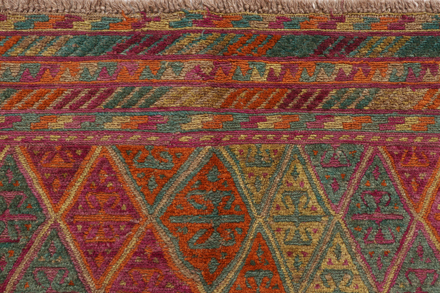 Multy Handmade Mashwani Afghan Rug Rectangular