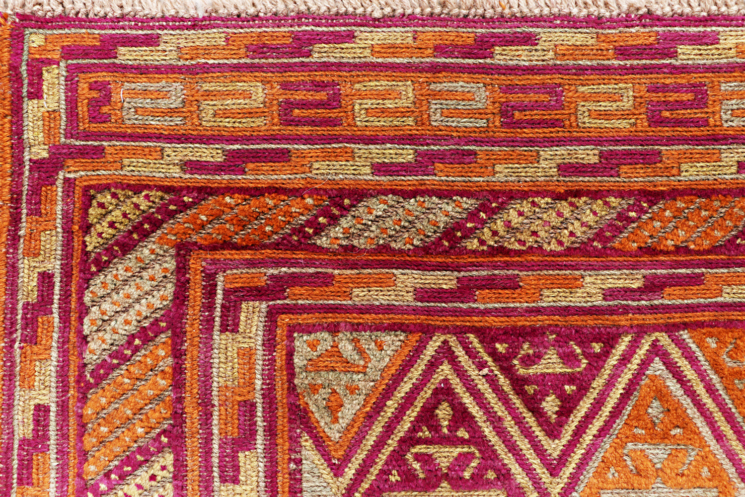 4' 6" x 6' 6 Multy Handmade Mashwani Afghan Rug Rectangular