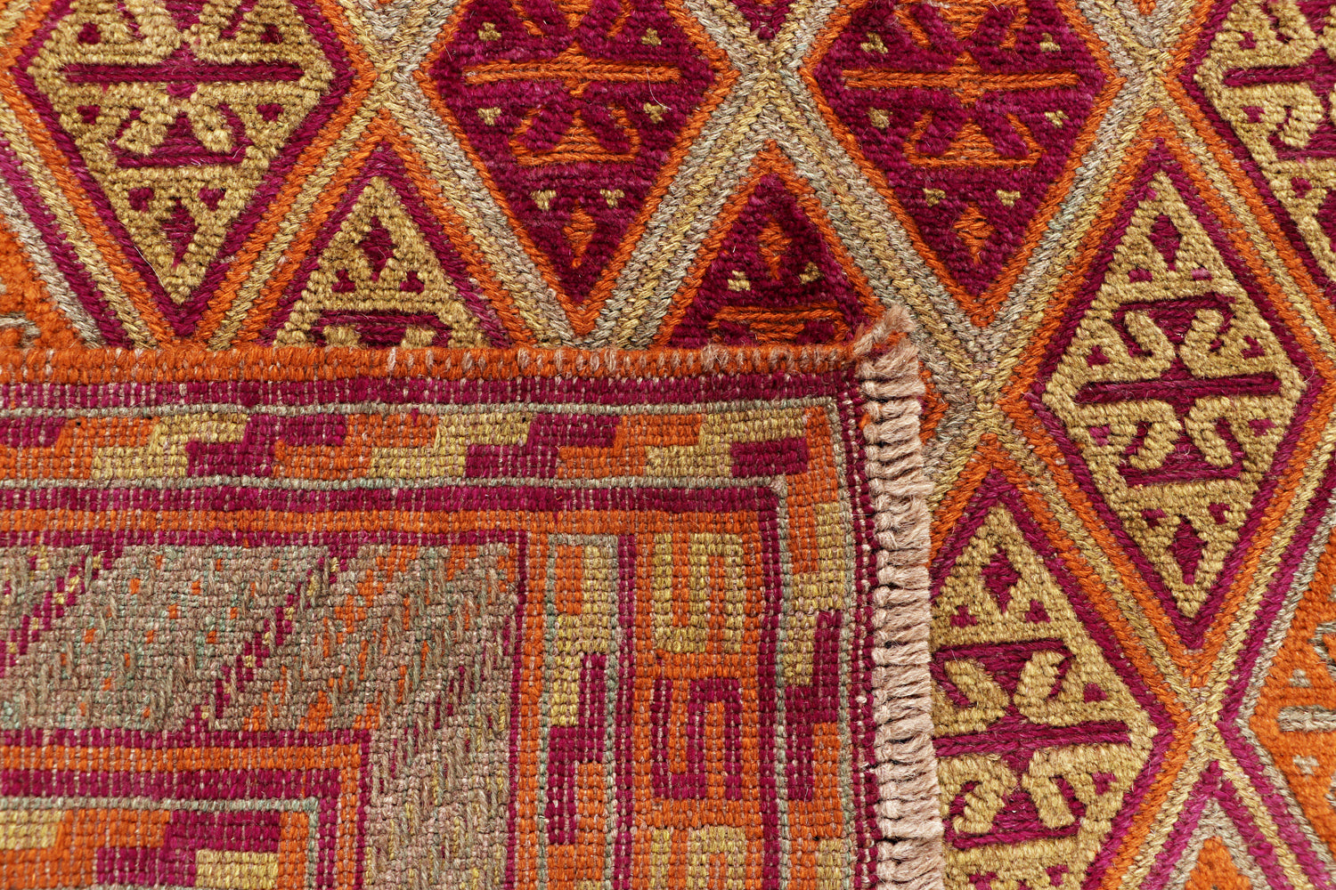 4' 6" x 6' 6 Multy Handmade Mashwani Afghan Rug Rectangular