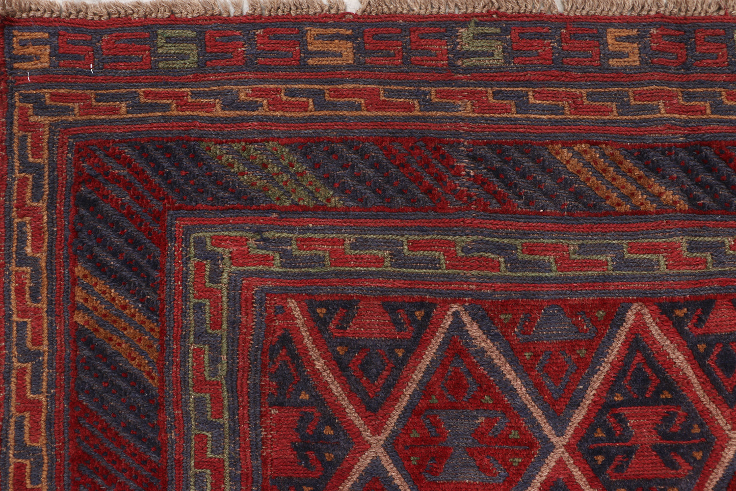 Multy Handmade Mashwani Afghan Rug Rectangular