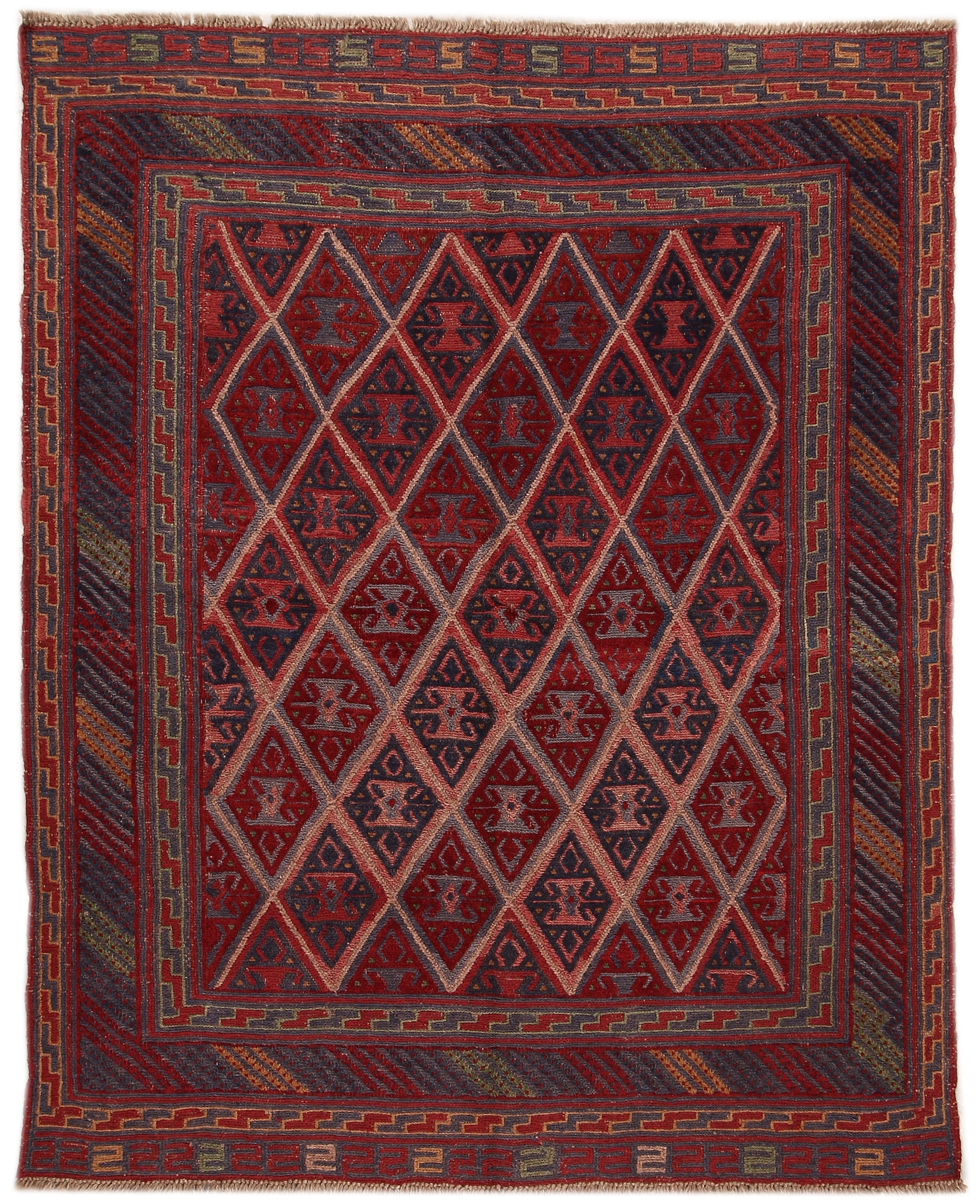 Multy Handmade Mashwani Afghan Rug Rectangular