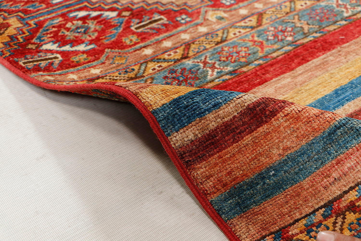 Khurjeen Persian Hand Knotted Wool Rug Multicolor 3' x 4'